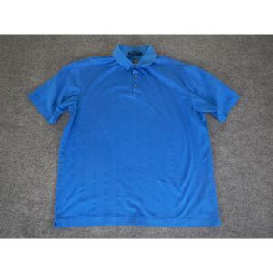 Nike Tiger Woods Collection Dri-Fit Golf Polo Shirt Size Large Blue Performance*